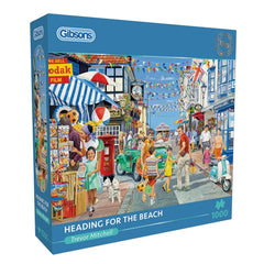 Gibsons - Heading For The Beach 1000 Piece Jigsaw Puzzle