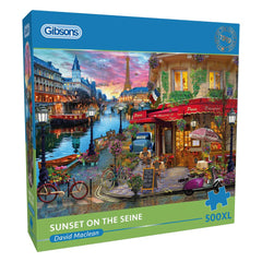 Gibsons - Sunset On The Seine 500 Piece XL Jigsaw Puzzle