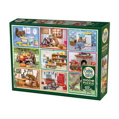 Cobble Hill - Squirrels At Home 1000 Piece Jigsaw Puzzle