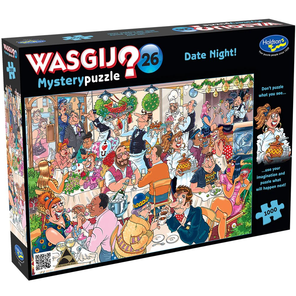 Wasgij - Mystery 26: Date Night! 1000 Piece Jigsaw Puzzle box
