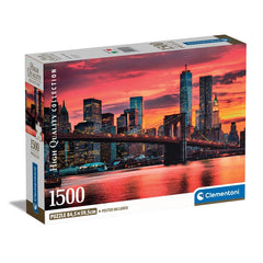 Clementoni - East River at Dusk 1500 Piece Jigsaw Puzzle box
