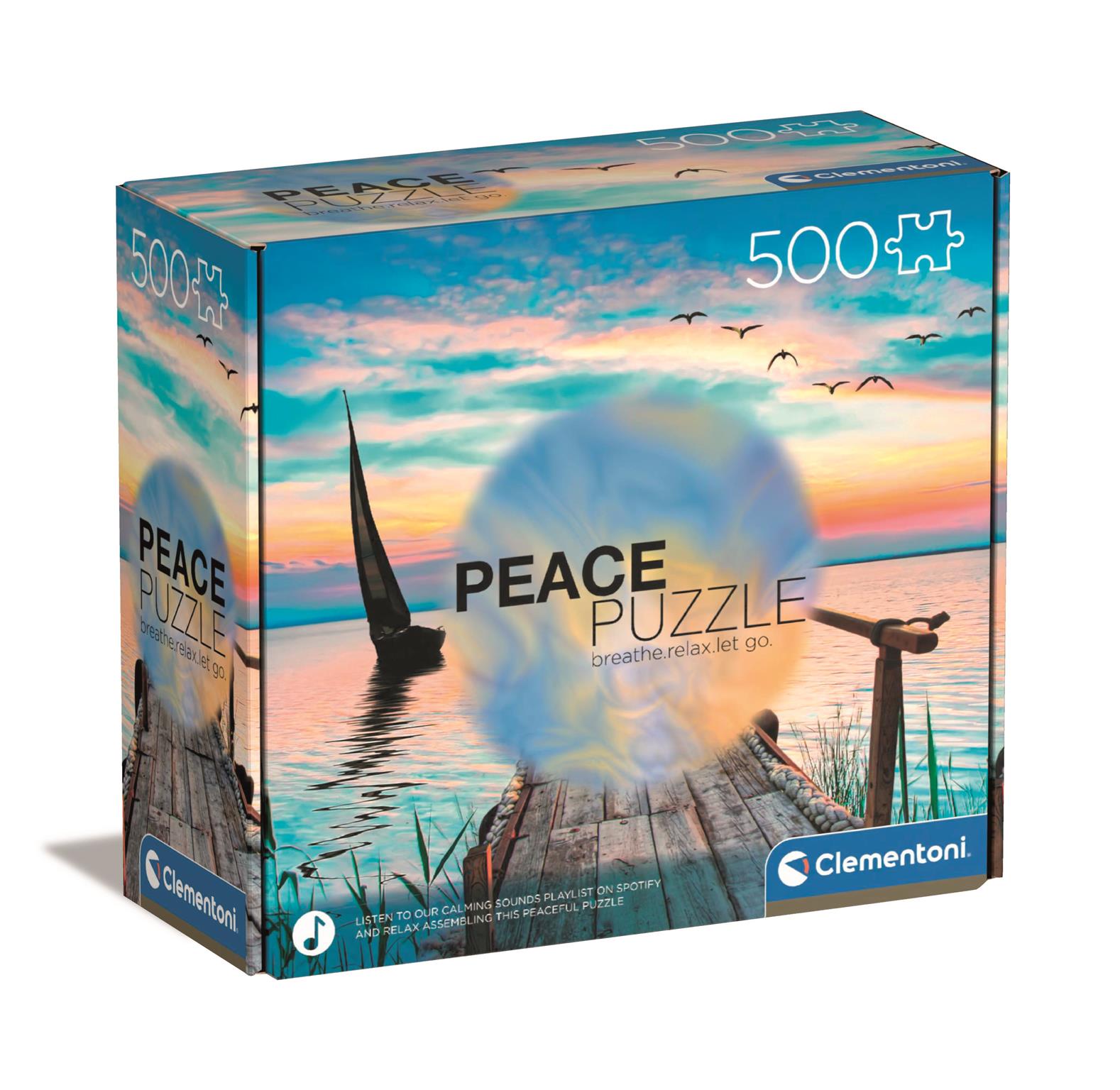 Clementoni - Peace Puzzle Peaceful Wind