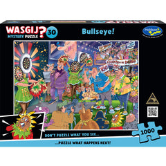 Wasgij - Mystery 30: Bullseye! 1000 Piece Jigsaw Puzzle box