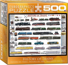 History of Trains 500 Large Pieces Jigsaw Puzzle by Eurographics