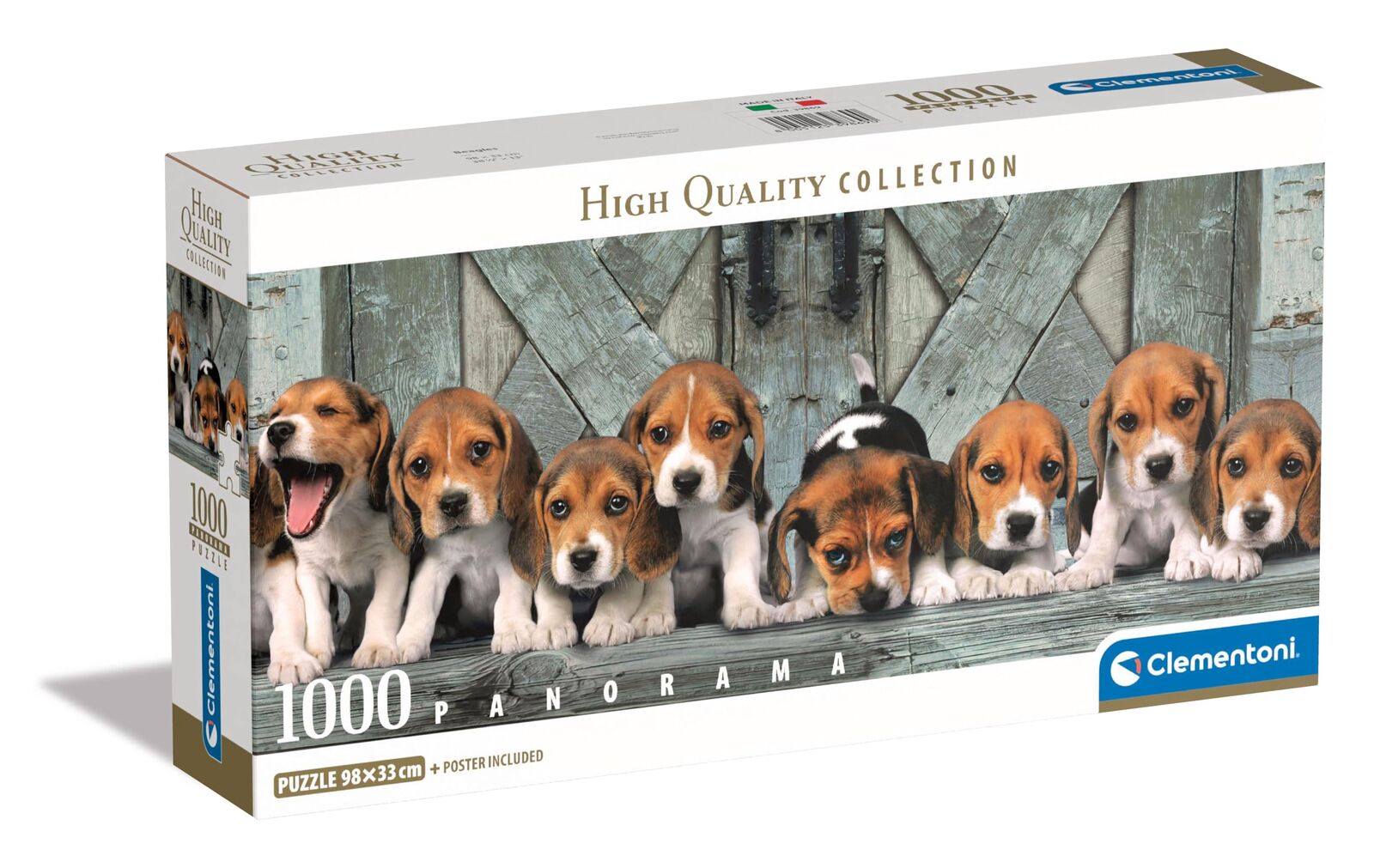 Clementoni - Beagles Panorama 1000 Piece Jigsaw Puzzle