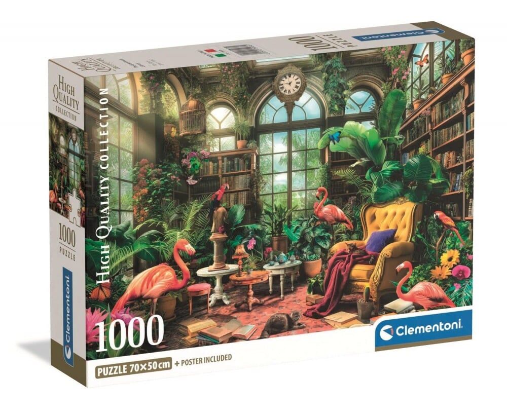 Clementoni - The Greenhouse Library 1000 Piece Jigsaw Puzzle