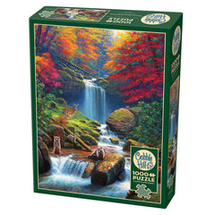 Cobble Hill - Mystic Falls In Autumn 1000 Piece Jigsaw Puzzle