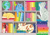 Cobble Hill - Rainbow Cat Quilt 1000 Piece Jigsaw Puzzle