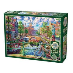 Cobble Hill - Amsterdam Canal 1000 Piece Jigsaw Puzzle