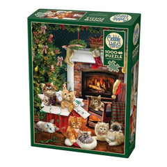 Cobble Hill - Christmas Kittens 1000 Piece Jigsaw Puzzle
