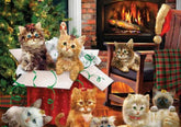 Cobble Hill - Christmas Kittens 1000 Piece Jigsaw Puzzle