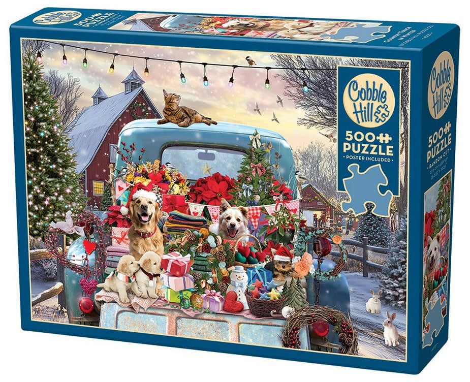 Cobble Hill - Country Truck in Winter 500 Piece Jigsaw Puzzle