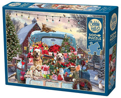 Cobble Hill - Country Truck in Winter 500 Piece Jigsaw Puzzle