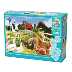 Cobble Hill - Family Farm 350 Extra Large Pieces Jigsaw Puzzle