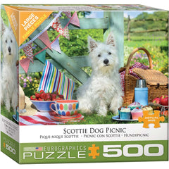 Eurographics - Westie Dog Picnic 500 Piece Extra Large Jigsaw Puzzle