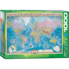 Eurographics - Map Of The World 1000 Piece Jigsaw Puzzle