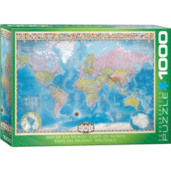 Eurographics - Map Of The World 1000 Piece Jigsaw Puzzle