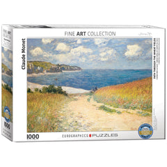 Eurographics - Monet, Path Thru Wheat Fields 1000 Piece Jigsaw Puzzle