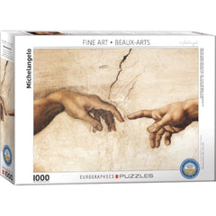 Eurographics - Michelangelo, Creation Of Adam 1000 Piece Jigsaw Puzzle