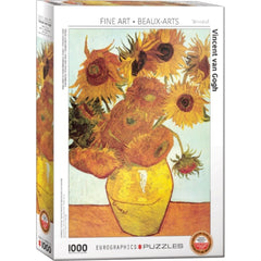 Eurographics - Van Gogh, Twelve Sunflowers 1000 Piece Puzzle