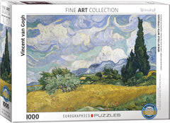 Eurographics - Van Gogh Wheat Field with Cypresses 1000 Piece Jigsaw Puzzle
