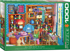 Eurographics - All you Knit Is Love 1000 Piece Jigsaw Puzzle