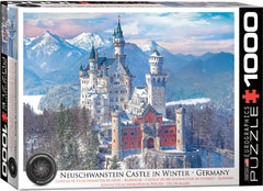 Eurographics - Neuschwanstein Castle in Winter 1000 Piece Jigsaw Puzzle
