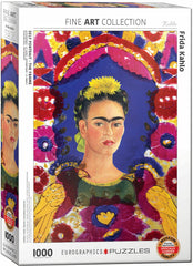 Eurographics - Kahlo, Self Portrait 'The Frame' 1000 Piece Jigsaw Puzzle