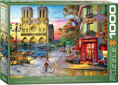Eurographics - Notre Dame Sunset 1000 Piece Jigsaw Puzzle