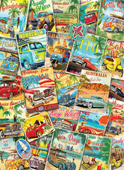 Eurographics - Vintage Travel Collage 1000 Piece Jigsaw Puzzle