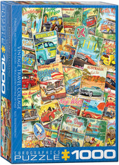 Eurographics - Vintage Travel Collage 1000 Piece Jigsaw Puzzle