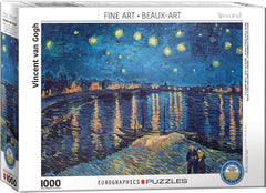 Eurographics - Van Gogh, The Starry Night Over The Rhone 1000 Piece Jigsaw Puzzle