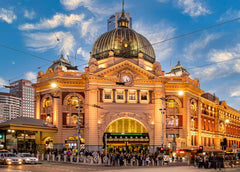 Flinders Street Station, Melbourne, artwork by Jaime Dormer