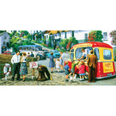 Gibsons - Ice Cream By The River Panorama 636 Piece Puzzle