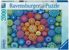 Ravensburger - Radiating Rainbow Mandalas 2000 Piece Adult's Jigsaw Puzzle