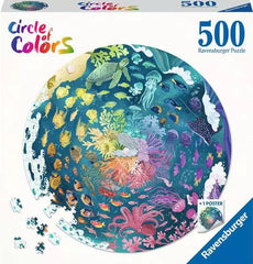 Ravensburger - Circle of Colours - Ocean 500 Piece Family Jigsaw Puzzle