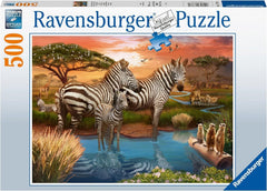 Ravensburger - Zebras at Waterhole 500 Piece Puzzle
