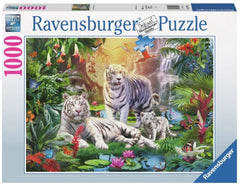 Ravensburger - White Tiger Family (Die Familie der Weiben Tiger) 1000 Piece Puzzle