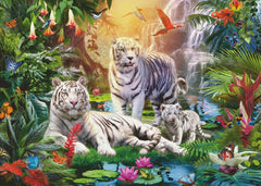 Ravensburger - White Tiger Family (Die Familie der Weiben Tiger) 1000 Piece Puzzle