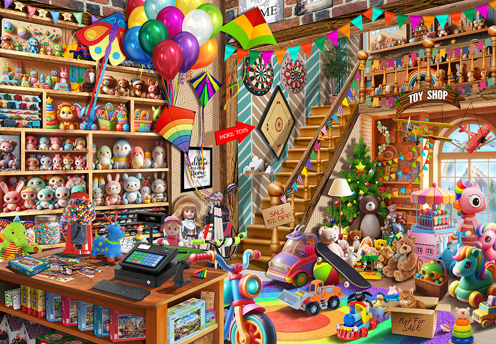 Funbox Sandy's Toy Shop 1000 Piece Jigsaw