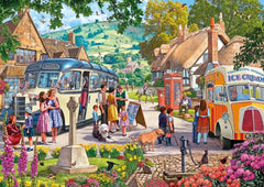 Gibsons - Boarding The Bus XX Large 100 Piece Jigsaw Puzzle