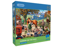 Gibsons - Farrier on the Farm Extra Large XXL 250 Piece Jigsaw Puzzle