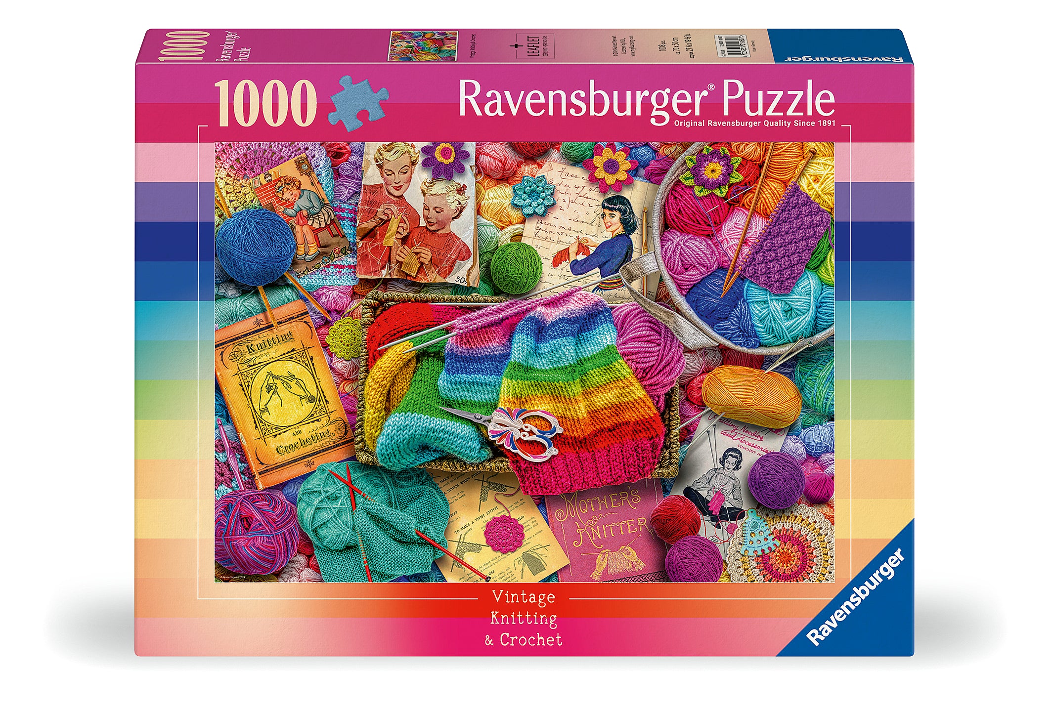 Ravensburger Vintage Knitting & Crochet 1000pc Puzzle