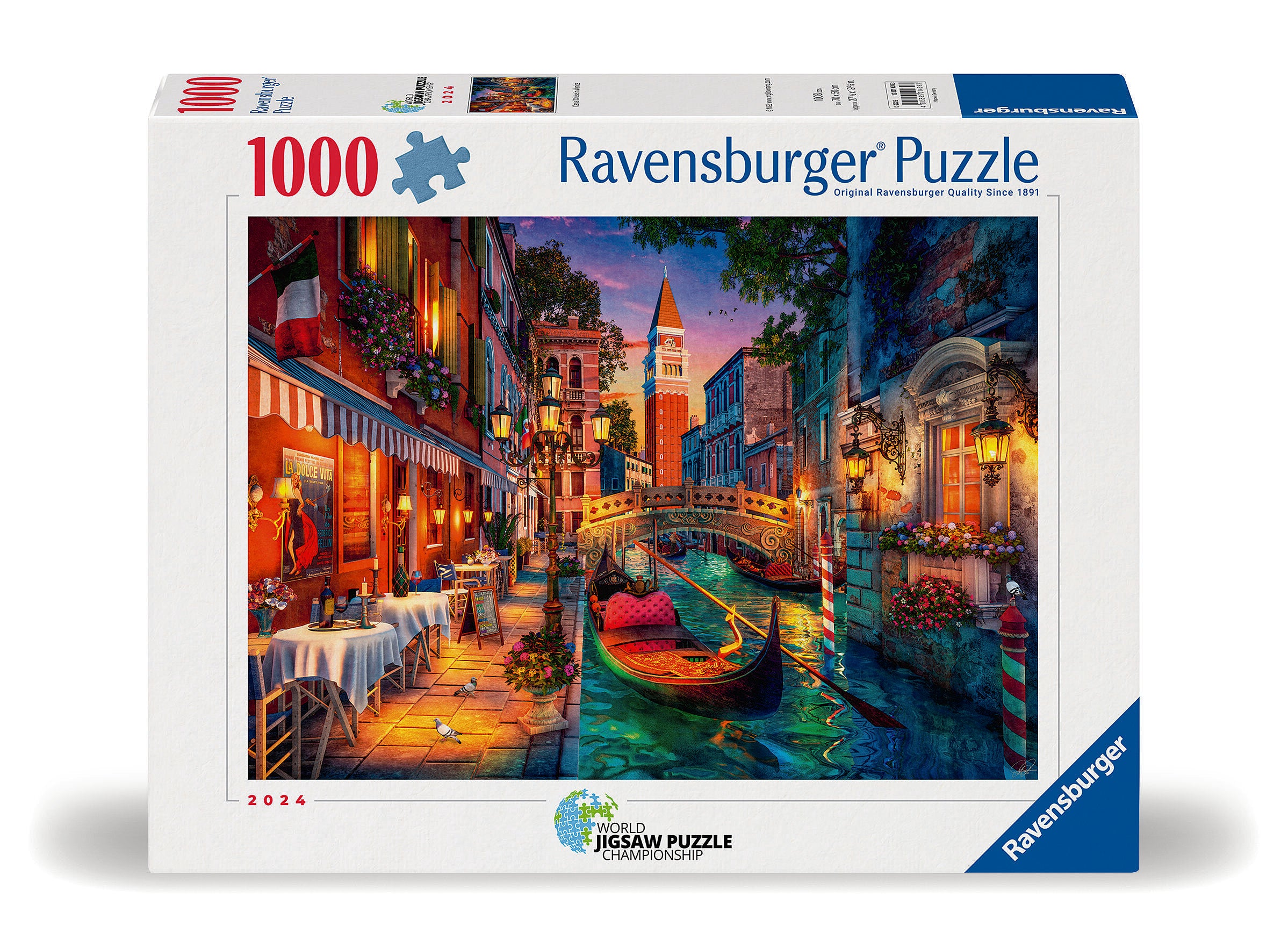 Ravensburger Canal Cruise in Venice 1000 Piece Jigsaw Puzzle box