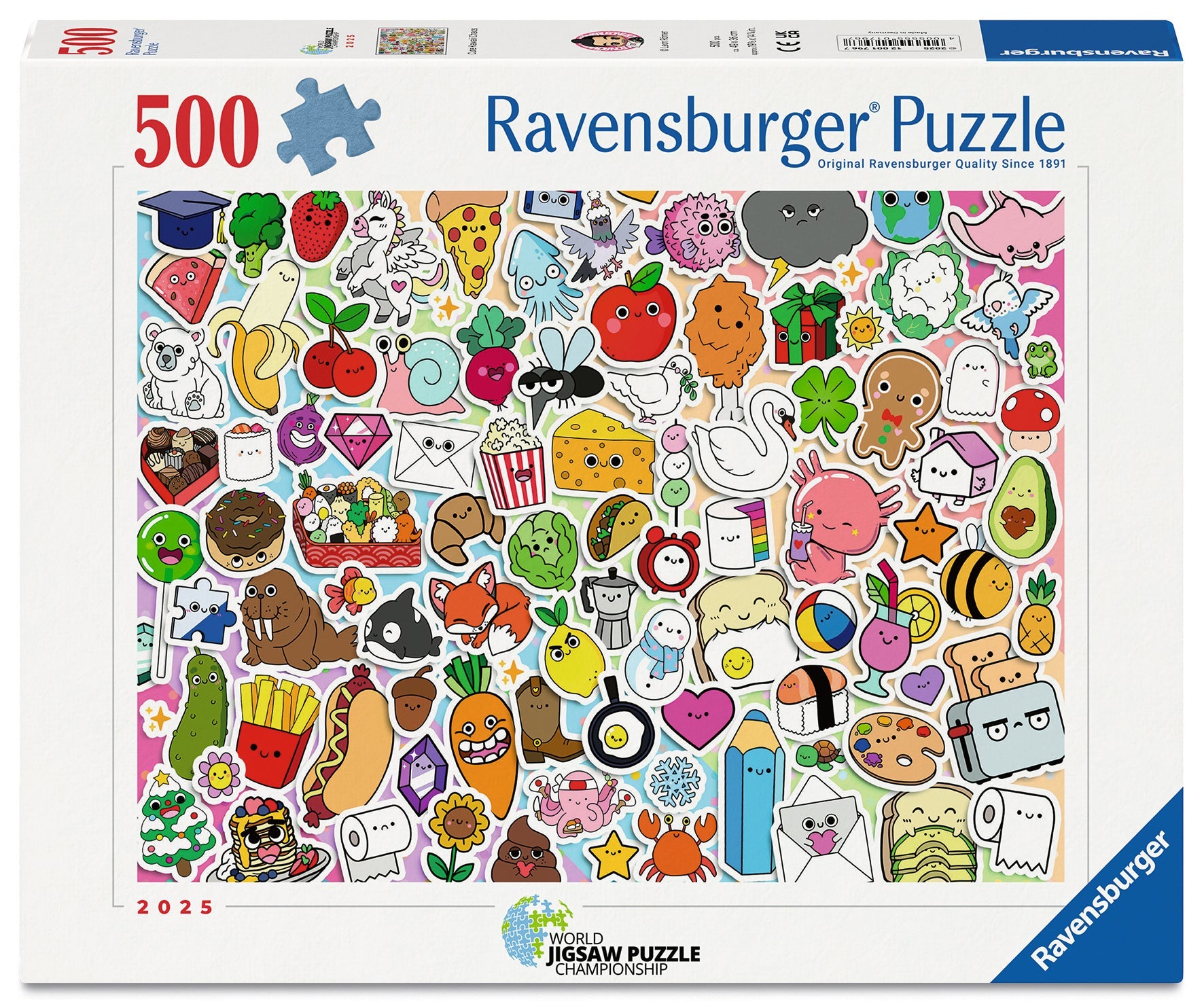 Ravensburger - Cute Kawaii Chaos 500 Piece Jigsaw Puzzle