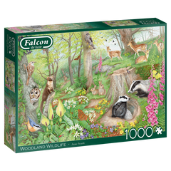 Falcon - Woodland Wildlife 1000 Piece Adult's Jigsaw Puzzle
