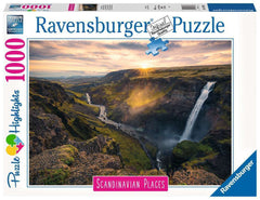 Ravensburger - Haifoss Waterfall Iceland 1000 Piece Jigsaw Puzzle