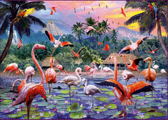 Ravensburger - Pink Flamingos 1000 Piece Adult's Puzzle