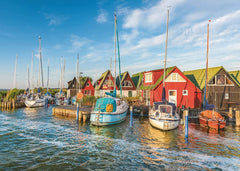 Ravensburger - Colourful Harbourside, Ahrenshoop, Germany 1000 Piece Puzzle