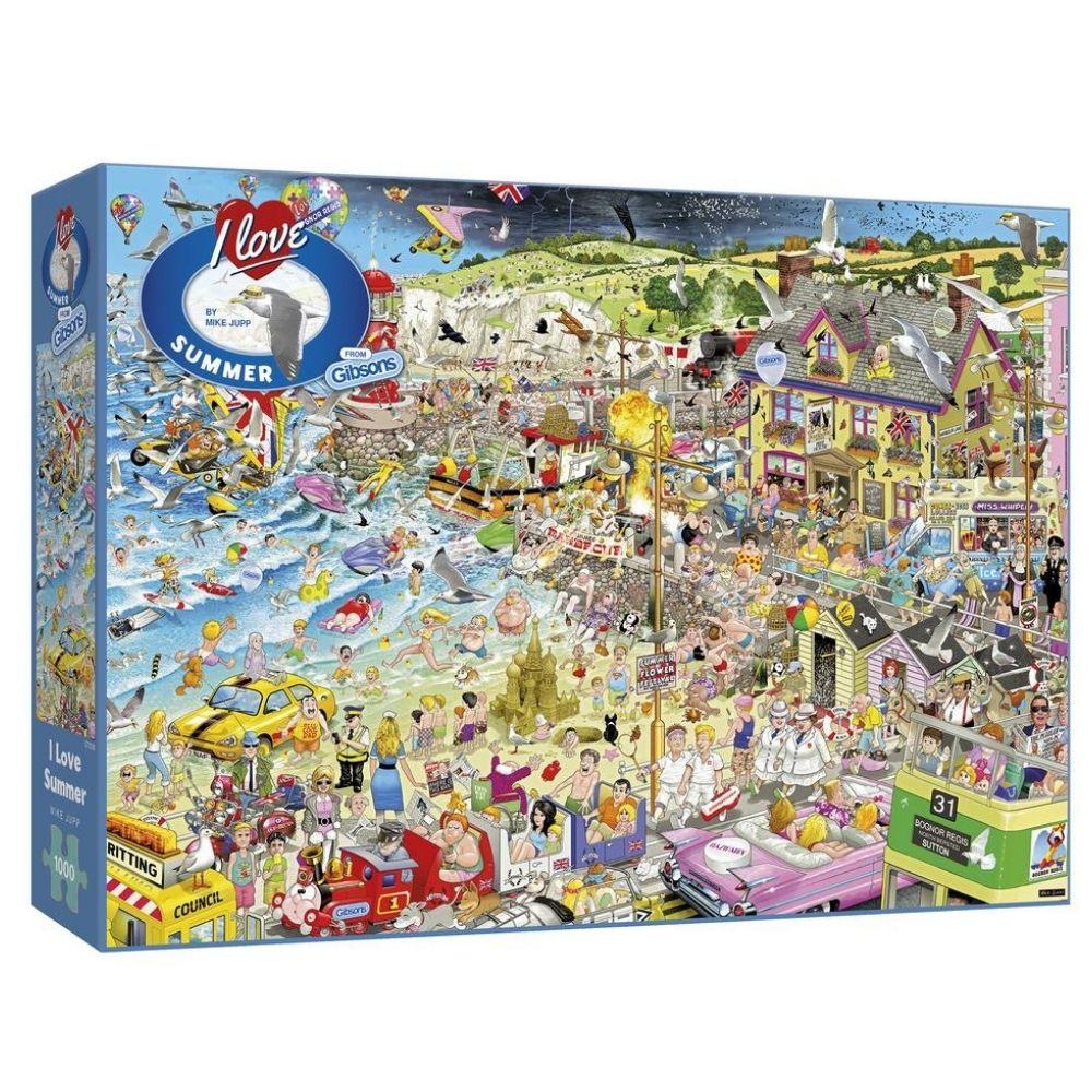 Gibsons I Love Summer 1000 Piece Jigsaw Puzzle Premium Puzzles